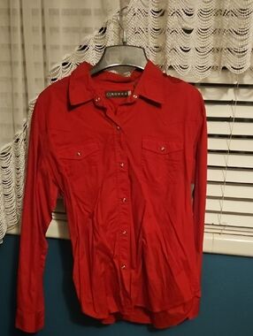 Roper Women's Solid Red Western Snap Shirt